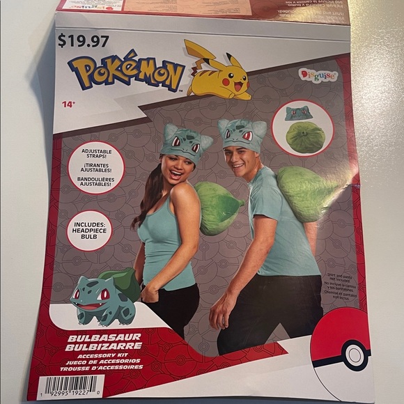 Disguise BULBASAUR Pokémon costume NWT - Picture 1 of 4